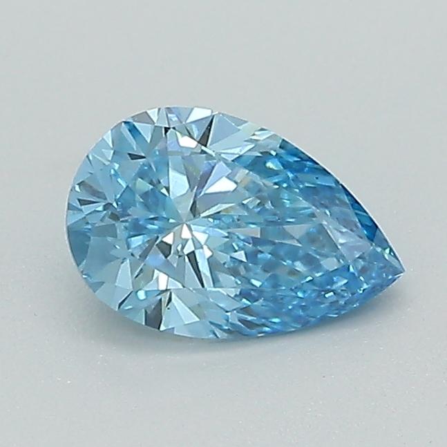 0.59 Ct. Fancy Vivid Blue Pear Lab Grown Diamond