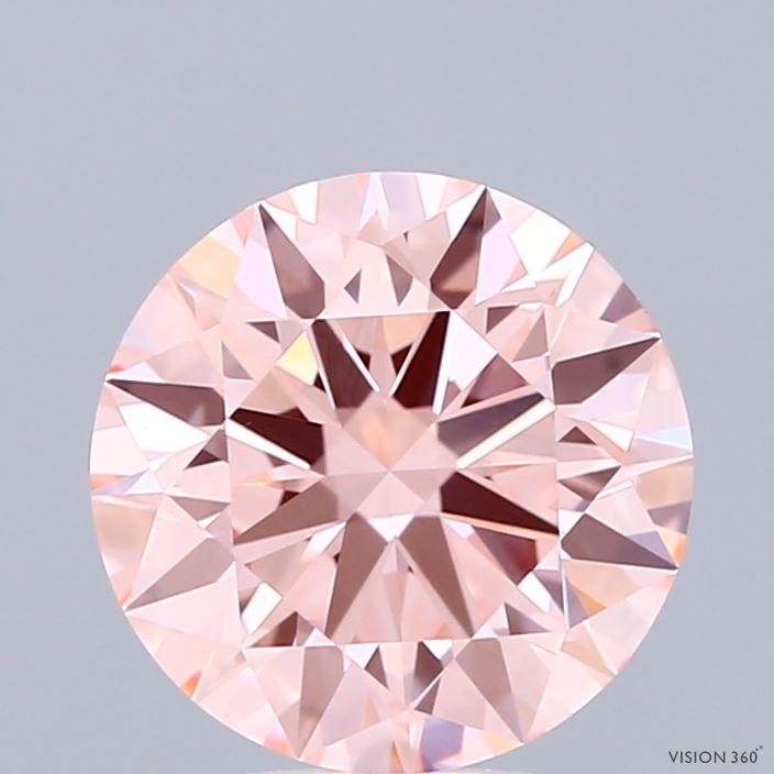 2.35 Ct. Fancy Intense Pink Round Lab Grown Diamond