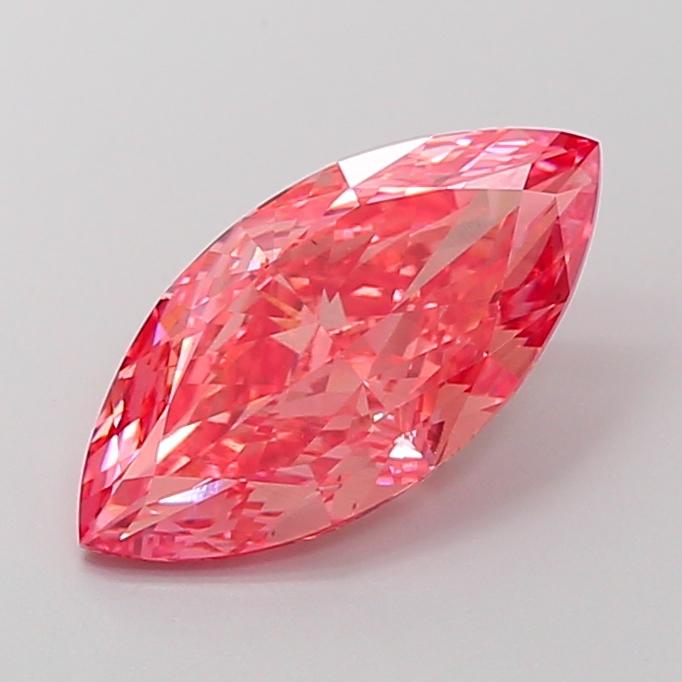 3.88 Ct. Fancy Vivid Pink Marquise Lab Grown Diamond