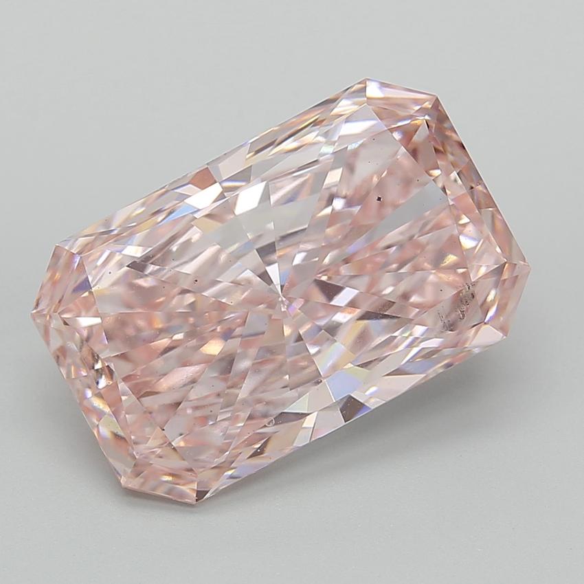 10.01 Ct. Fancy Intense  Pink Radiant Lab Grown Diamond