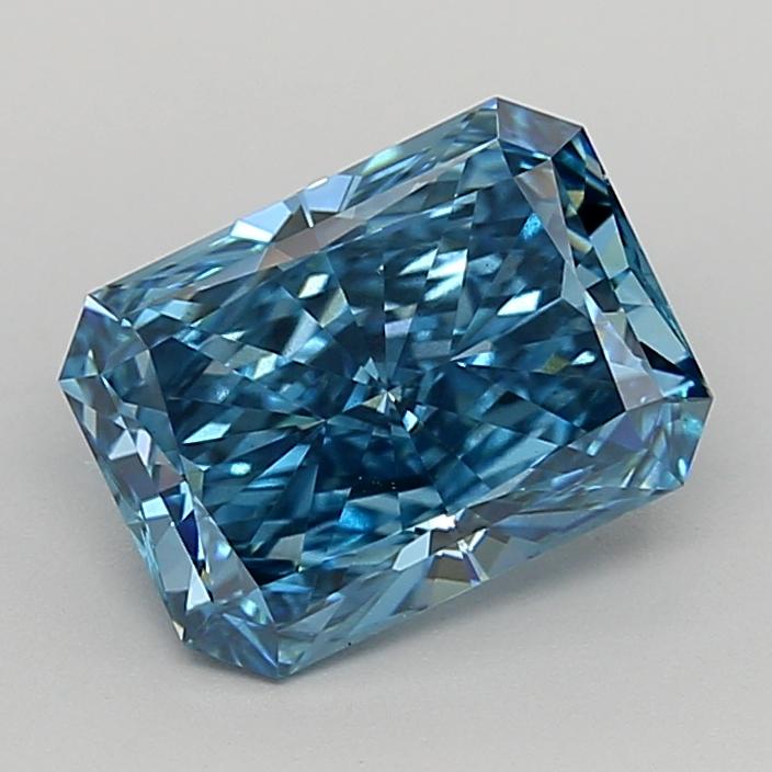 2.01 Ct. Fancy Vivid  Blue Radiant Lab Grown Diamond