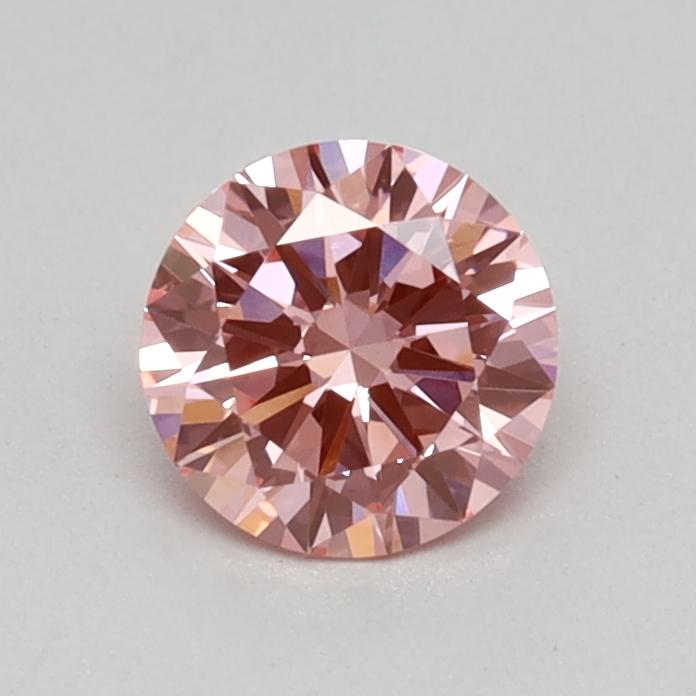 0.42 Ct. Fancy Vivid Pink Round Lab Grown Diamond