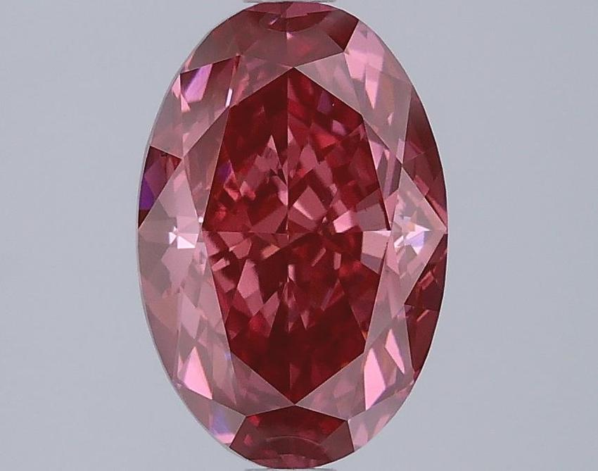 2.57 Ct. Fancy Vivid Pink Oval Lab Grown Diamond