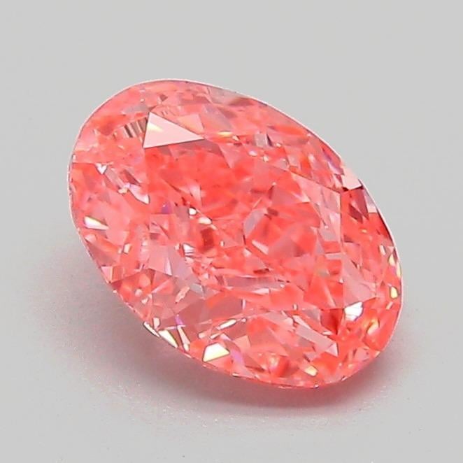 1.06 Ct. Fancy Vivid Pink Oval Lab Grown Diamond