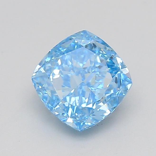 1.06 Ct. Fancy Vivid  Blue Cushion Lab Grown Diamond