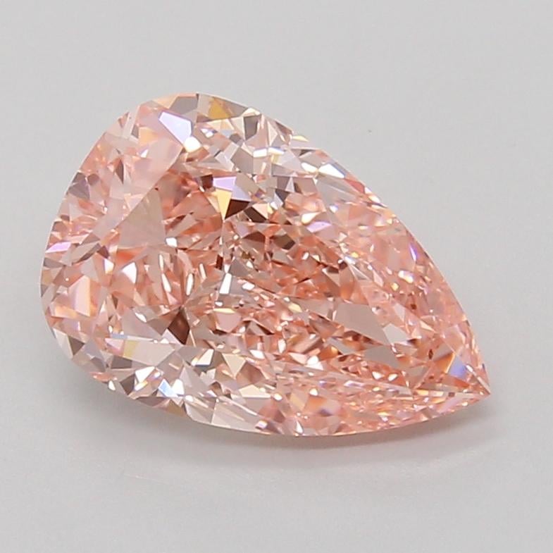 3.09 Ct. Fancy Vivid Pink Pear Lab Grown Diamond