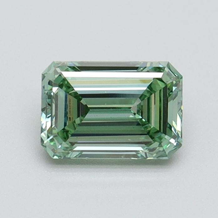0.70 Ct. Fancy Intense Pacific Green Emerald Lab Grown Diamond