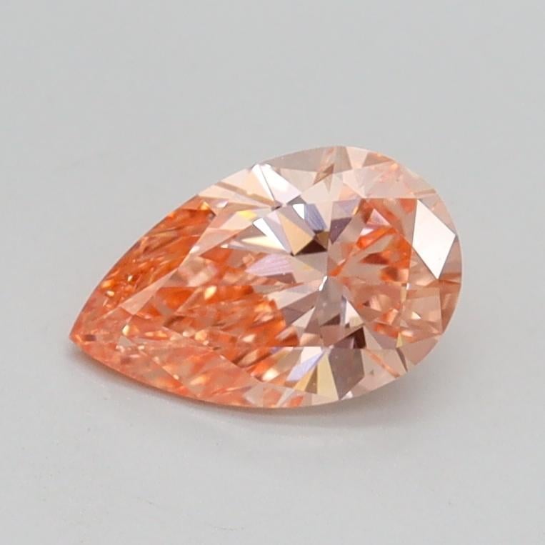 0.62 Ct. Fancy Intense Pink Pear Lab Grown Diamond
