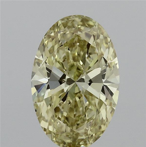 2.20 Ct. Fancy Intense  Yellow Oval Lab Grown Diamond