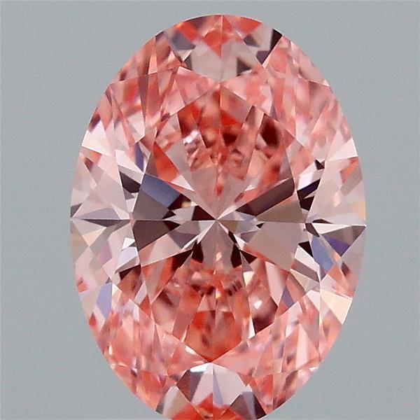 1.51 Ct. Fancy Vivid  Pink Oval Lab Grown Diamond