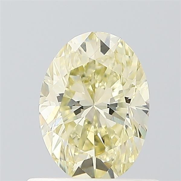 0.73 Ct. Fancy Light  Yellow Oval Lab Grown Diamond