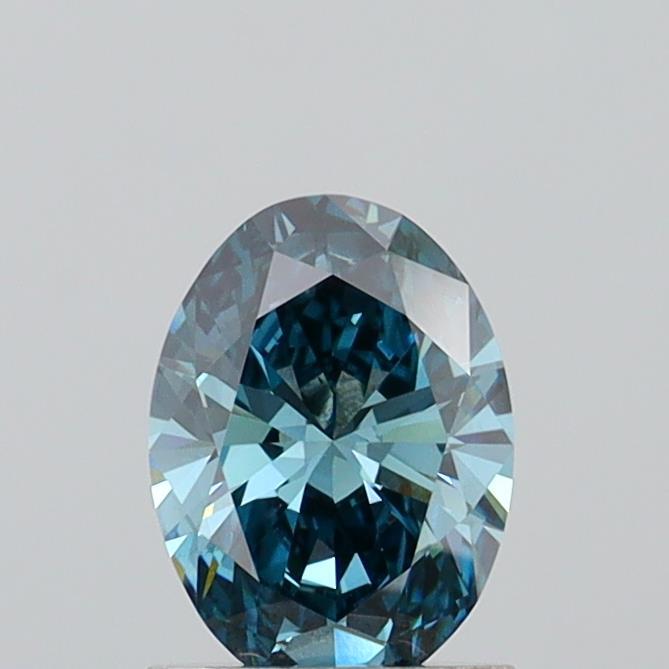 1.05 Ct. Fancy Vivid  Blue Oval Lab Grown Diamond