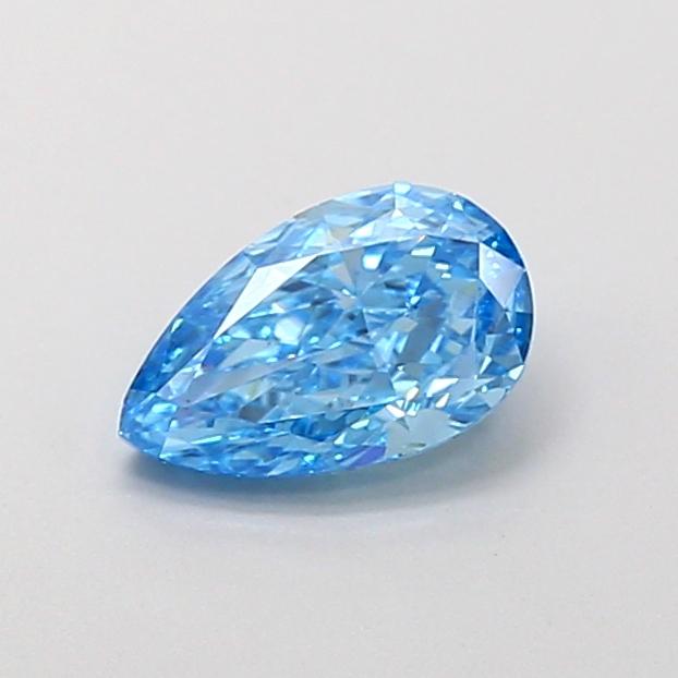 0.99 Ct. Fancy Vivid Blue Pear Lab Grown Diamond