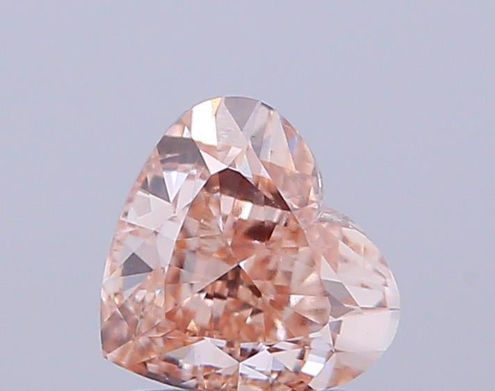 1.54 Ct. Fancy Light Pinkish Brown Heart Lab Grown Diamond