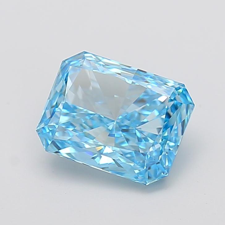 3.06 Ct. Fancy Blue Radiant Lab Grown Diamond