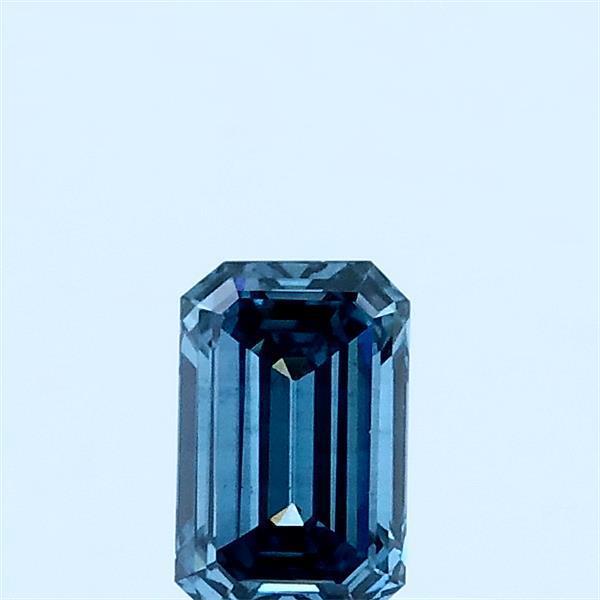 0.35 Ct. Fancy Blue Emerald Lab Grown Diamond