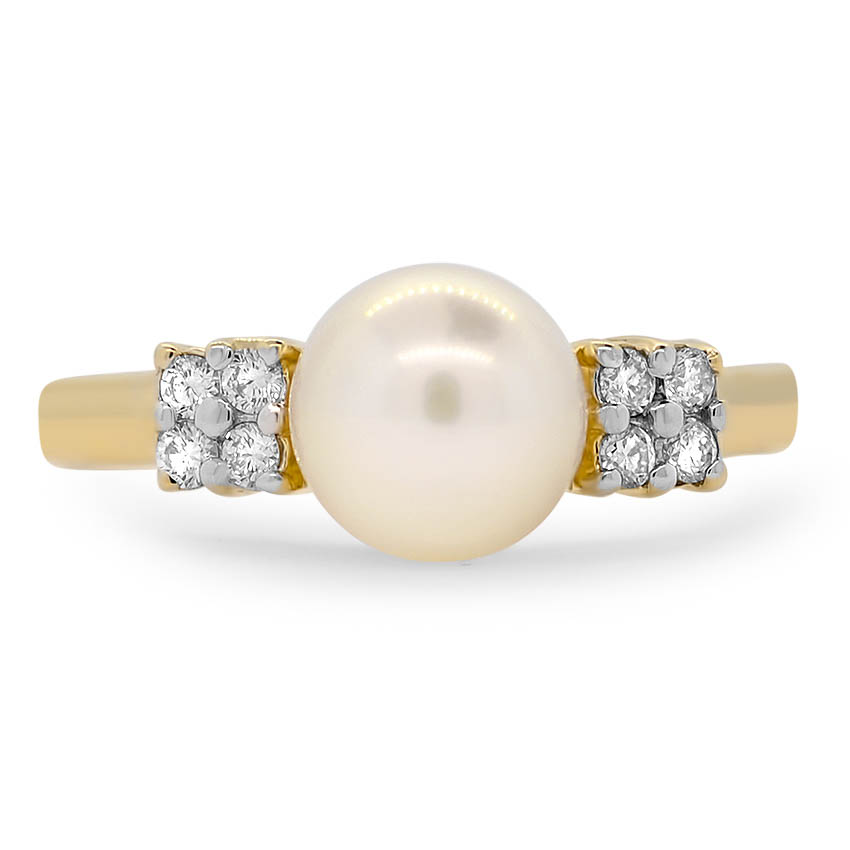 Modern Pearl Vintage Ring | Nilsa | Brilliant Earth