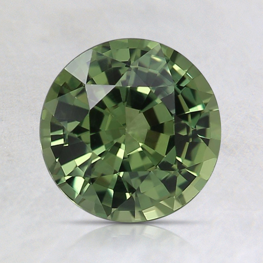 7.1mm Green Round Sapphire