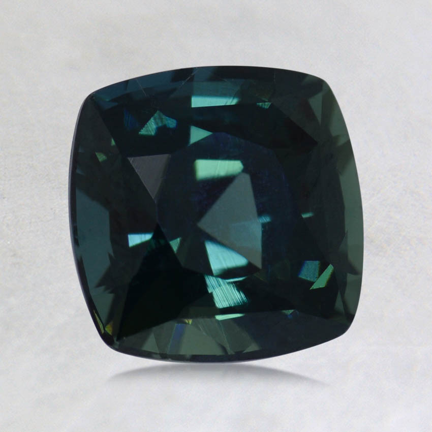 7mm Unheated Teal Cushion Sapphire