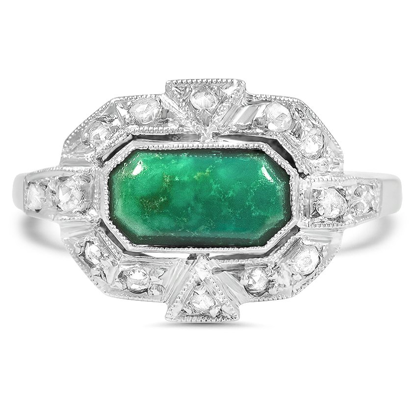 Art Deco Turquoise Vintage Ring