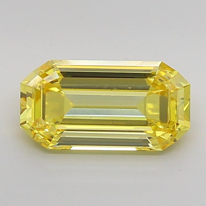 3.06 Ct. Fancy Intense Yellow Emerald Lab Grown Diamond