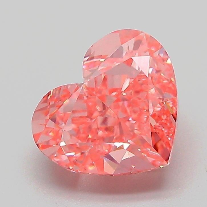 2.05 Ct. Fancy Vivid Pink Heart Lab Grown Diamond