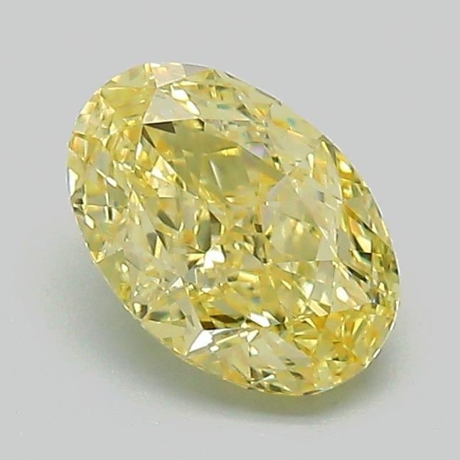 1.10 Ct. Fancy Intense Yellow Oval Lab Grown Diamond