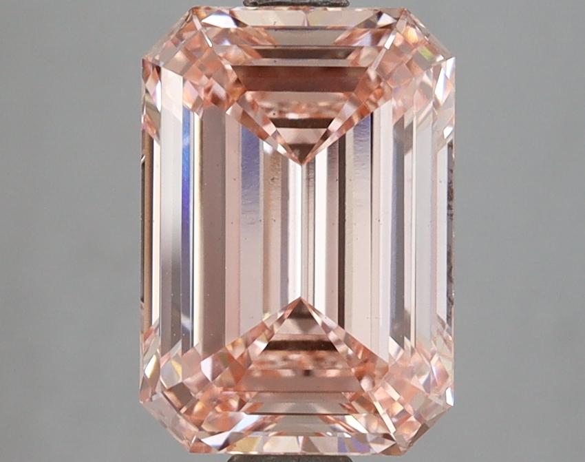 3.09 Ct. Fancy Intense Pink Emerald Lab Grown Diamond