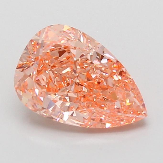 2.09 Ct. Fancy Vivid Pink Pear Lab Grown Diamond