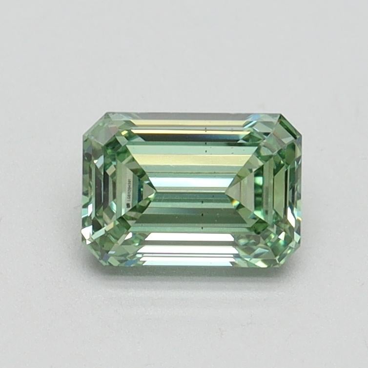 0.72 Ct. Fancy Intense Pacific Green Emerald Lab Grown Diamond