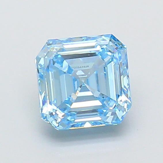 1.03 Ct. Fancy Vivid  Blue Asscher Lab Grown Diamond