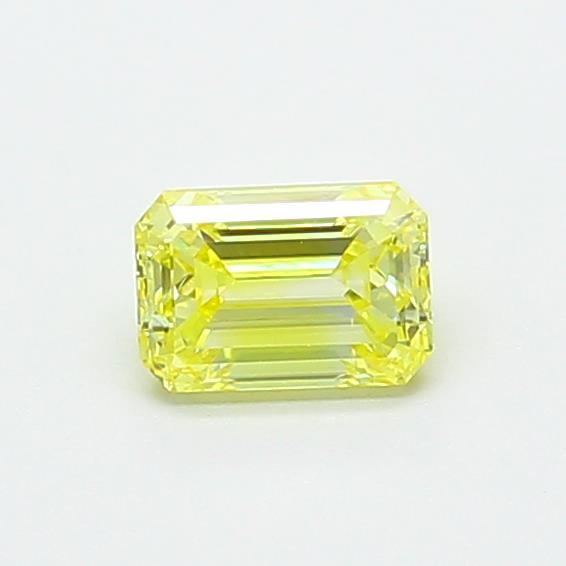 0.55 Ct. Fancy Intense  Yellow Emerald Lab Grown Diamond