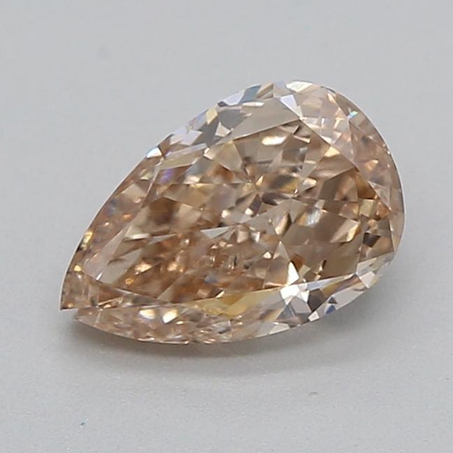 0.52 Ct. Light  Brown Pear Lab Grown Diamond