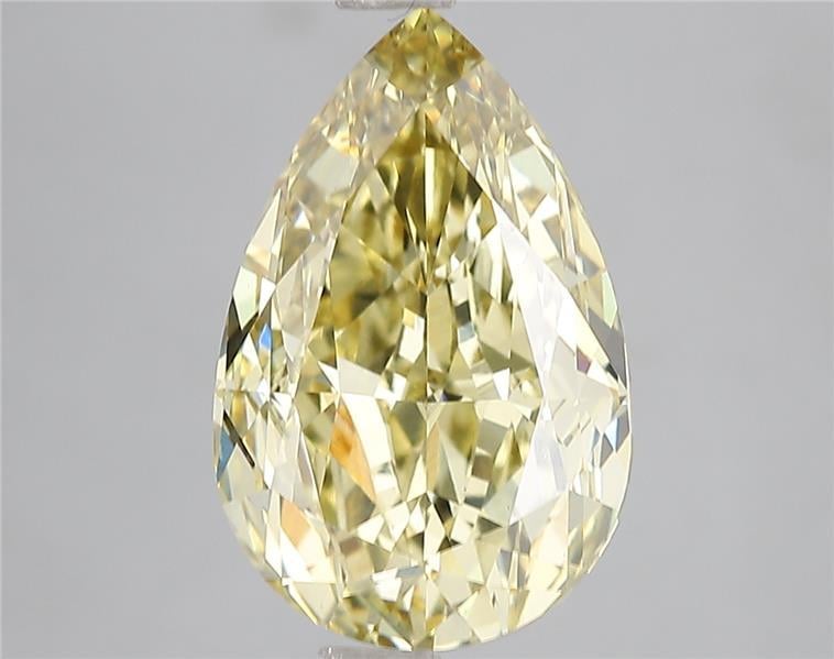 5.03 Ct. Fancy Intense Yellow Pear Lab Grown Diamond