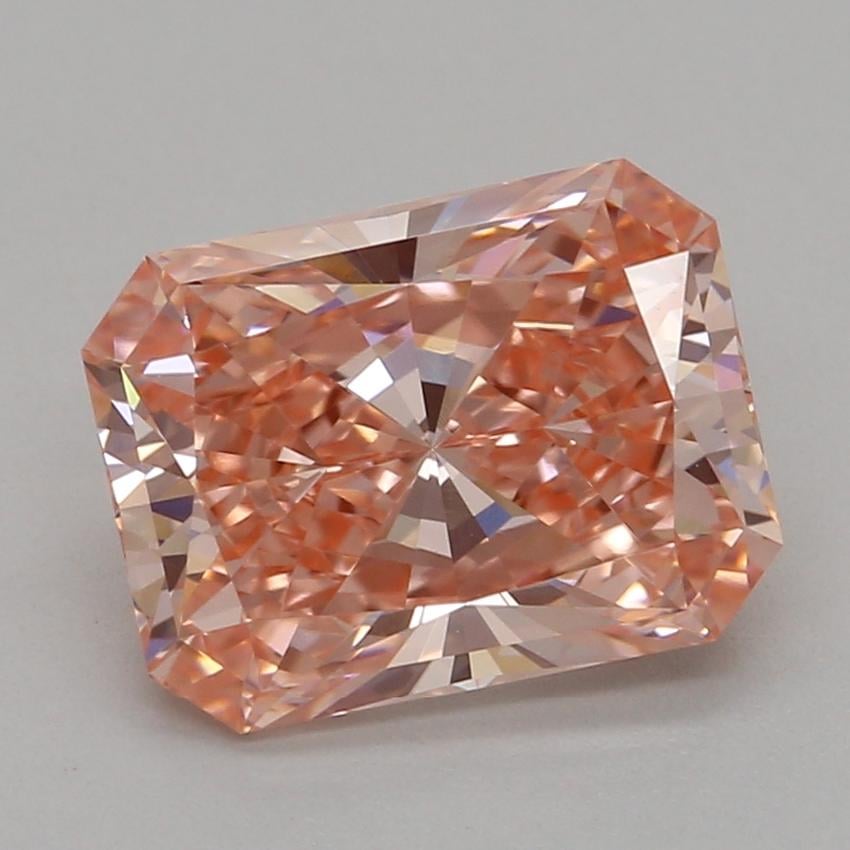 1.55 Ct. Fancy Vivid Pink Radiant Lab Grown Diamond