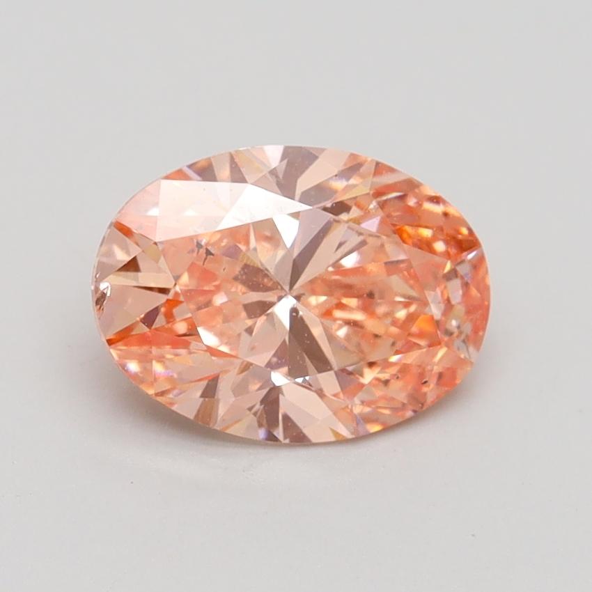 1.50 Ct. Fancy Intense Pink Oval Lab Grown Diamond