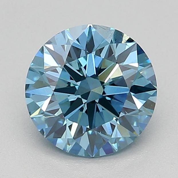 1.16 Ct. Fancy Vivid Blue Round Lab Grown Diamond