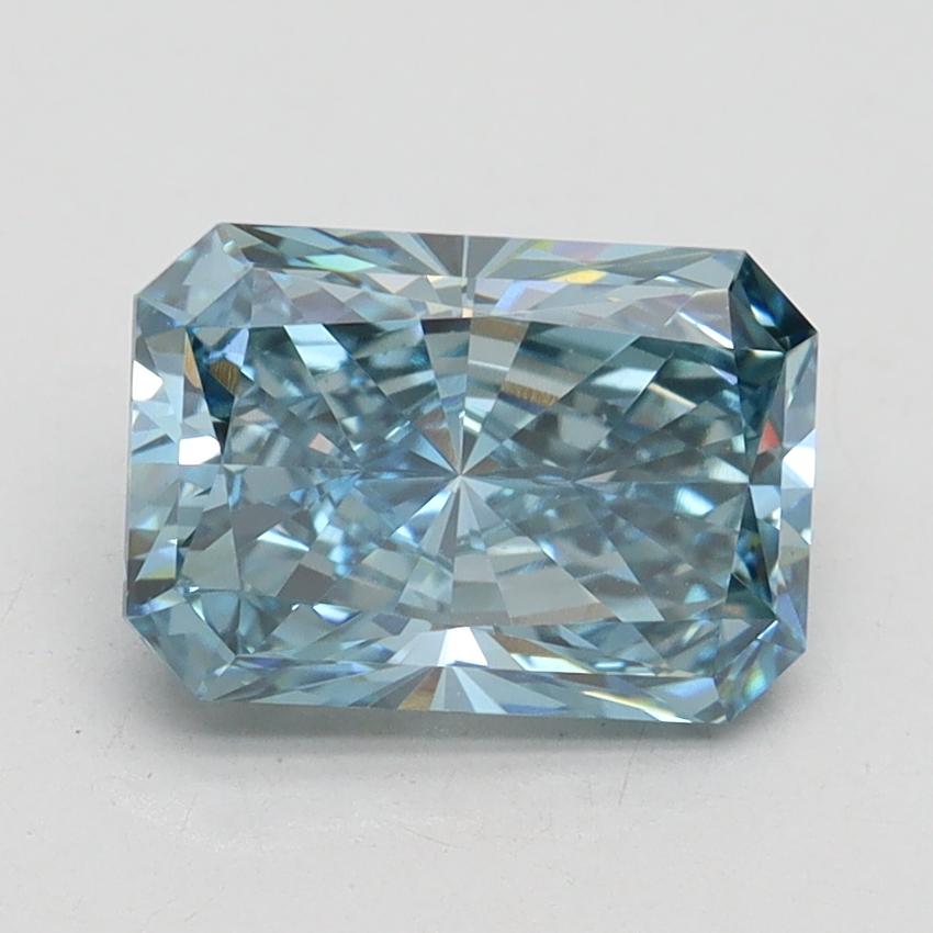 2.15 Ct. Fancy Vivid Blue Radiant Lab Grown Diamond