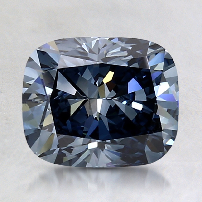 2.00 Ct. Fancy Deep Blue Cushion Lab Grown Diamond