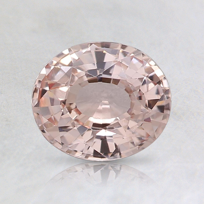 7x6mm Unheated Peach Oval Sapphire
