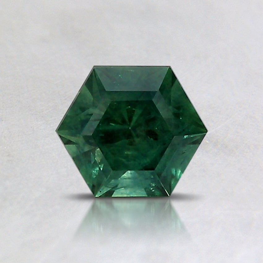 5.9mm Teal Hexagon Montana Sapphire