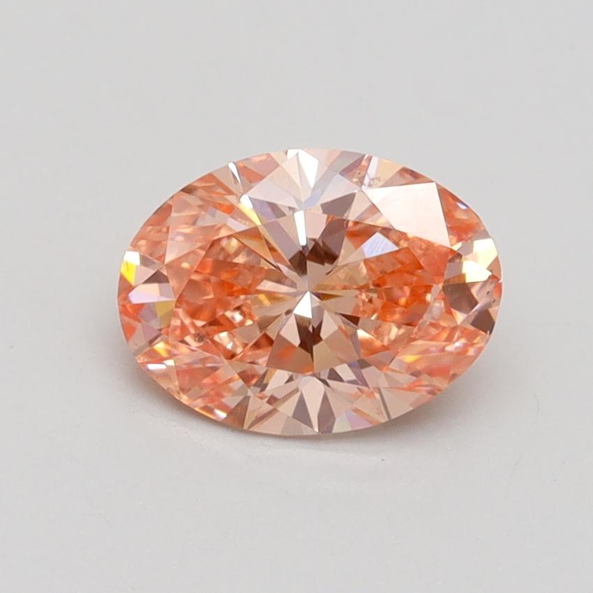 1.03 Ct. Fancy Intense Pink Oval Lab Grown Diamond