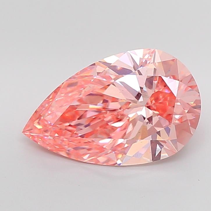 6.24 Ct. Fancy Vivid Pink Pear Lab Grown Diamond