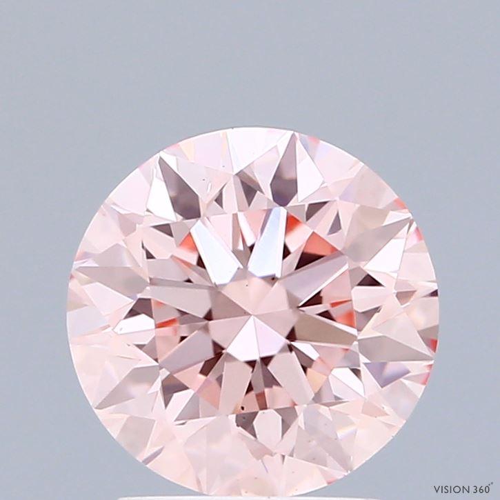 2.17 Ct. Fancy Intense Pink Round Lab Grown Diamond