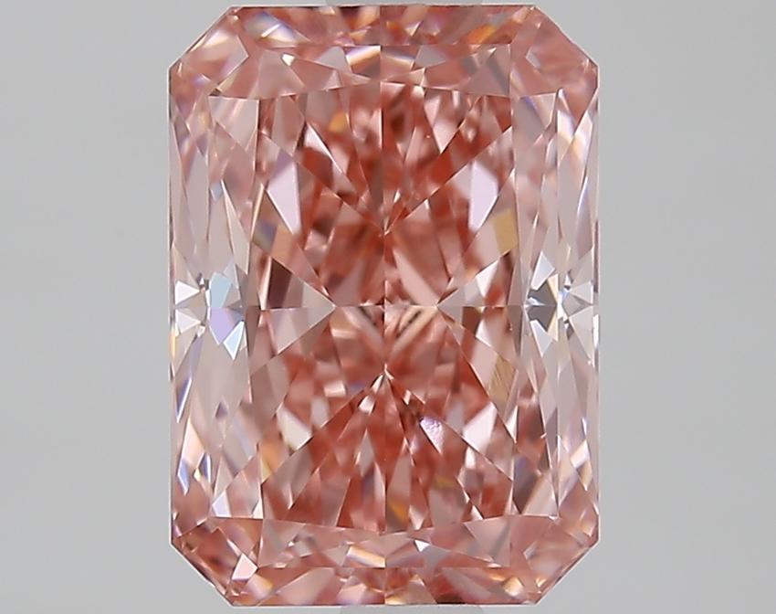 2.07 Ct. Fancy Vivid Pink Radiant Lab Grown Diamond