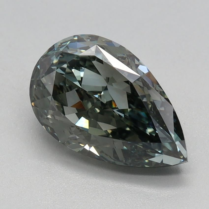 1.56 Ct. Fancy Green Pear Lab Grown Diamond