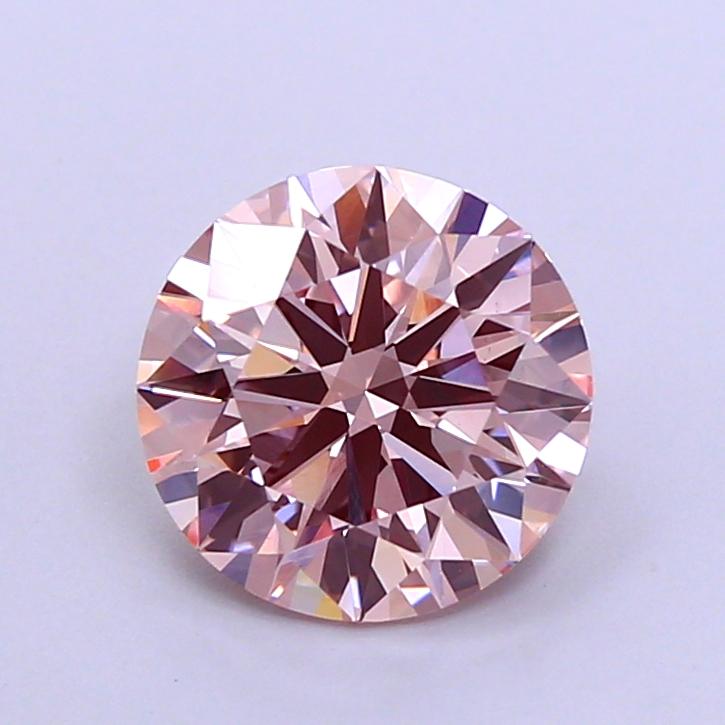 1.58 Ct. Fancy Pink Round Lab Grown Diamond