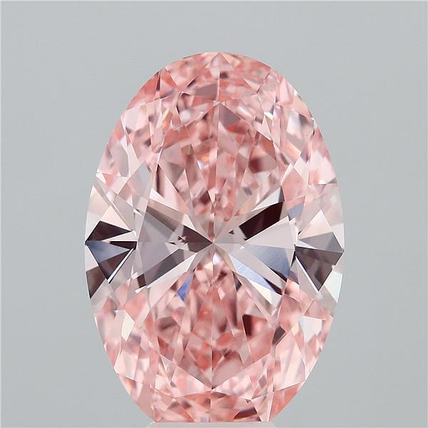 8.00 Ct. Fancy Vivid Pink Oval Lab Grown Diamond