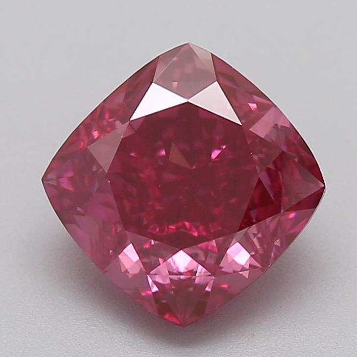1.80 Ct. Fancy Deep Pink Cushion Lab Grown Diamond