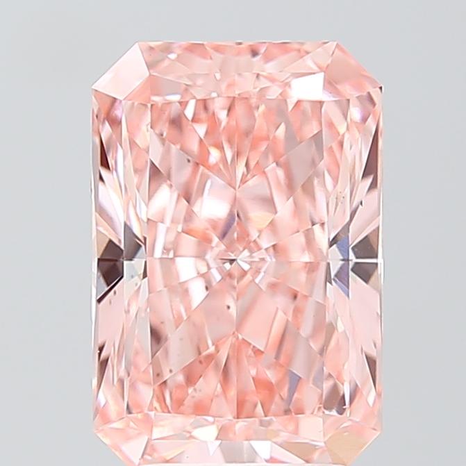 3.57 Ct. Fancy Vivid Pink Radiant Lab Grown Diamond